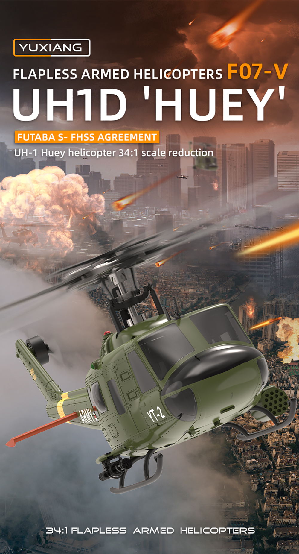 New YUXIANG RC Helicopter F07- - Rc Helicopter Gyro incelemesi ve fiyatı
