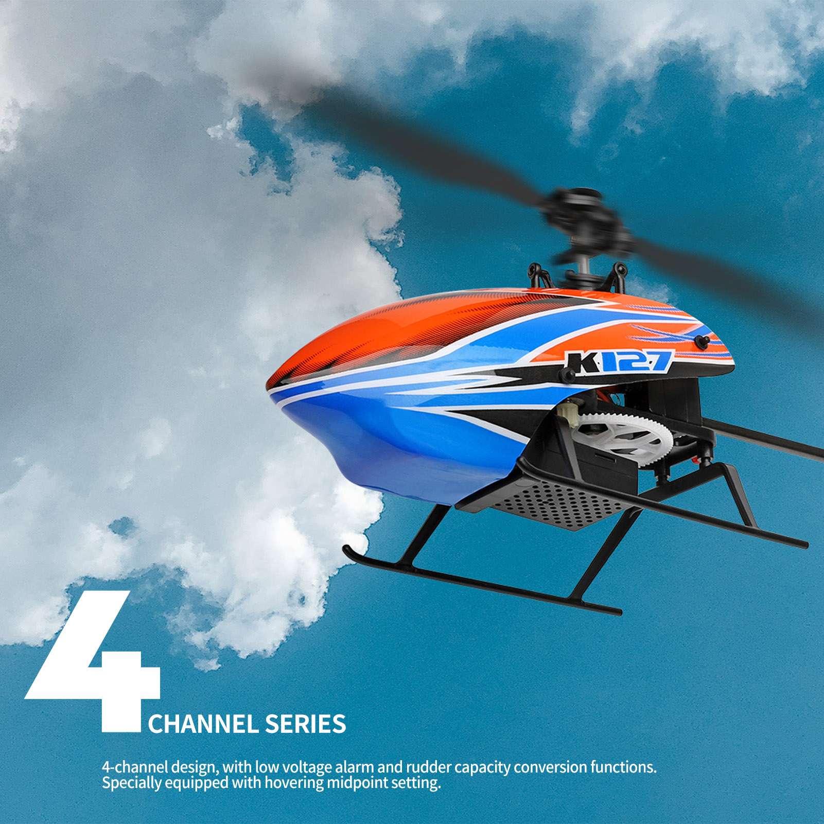 WLtoys XK K127 4CH 6-axis Gyro - Rc Helicopter Gyro incelemesi ve fiyatı